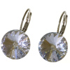 Ohrhänger Hook Silber plated . Crystal Blue Shade