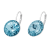Ohrhänger Hook Silber plated . Crystal Aquamarine