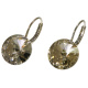 Ohrhänger Hook Silber plated . Crystal Silver Shade . 12mm