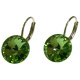 Ohrhänger Hook Silber plated . Crystal Peridot
