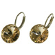 Ohrhänger Hook Silber plated . Crystal Lt. Silk . 12mm
