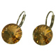 Ohrhänger Hook Silber plated . Crystal Golden Shadow