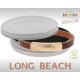Armband . Lederarmband Long Beach Cognac Rosegold plated poliert . M01691