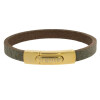 Armband . Lederarmband Long Beach Rosegold plated poliert Schlamm  . M01700 U21