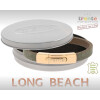 Armband . Lederarmband Long Beach Rosegold plated poliert Schlamm  . M01700 U21