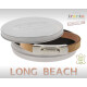 Armband . Lederarmband Long Beach Edelstahl poliert Kamel  . M01704 U19
