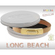 Armband . Lederarmband Long Beach Gold plated poliert Kamel  . M01705 U20