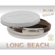 Armband . Lederarmband Long Beach Edelstahl poliert Braun  . M01707 U20