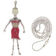 Kette Shopping Sister Alice Multicolor Silber plated . M01712