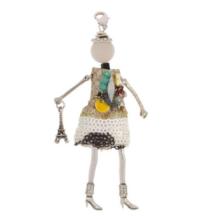 Kette Shopping Queen Nadine I Silber plated Multicolor . M01726