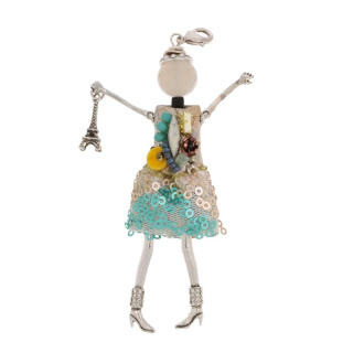 Kette Shopping Queen Nadine II Silber plated Multicolor . M01727