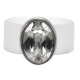 Ring Belt Kautschuk Silber plated . Crystal Crystal (W) Gr.56