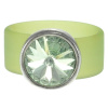Ring Belt Kautschuk Silber plated . Crystal Chrysolite Gr.58