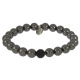 Armband Pave . Perle Black Pearl . Pave Kugel Jet Hematite