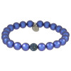 Armband Pave . Perle Iridescent Dark Blue . Pave Kugel...