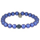 Armband Pave . Perle Iridescent Dark Blue . Pave Kugel Montana