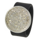 Ring Caviar Kautschuk Silber plated . Crystal Crystal GR58