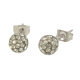 Ohrstecker Pave . Pave Kugel Black Diamond