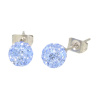 Ohrstecker Pave . Pave Kugel Lt. Saphire