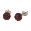 Ohrstecker Pave . Pave Kugel Siam