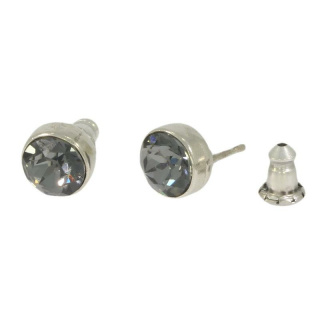 Ohrstecker Basics Silber plated . Crystal Silver Night