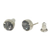 Ohrstecker Basics Silber plated . Crystal Silver Night . 6mm