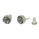 Ohrstecker Basics Silber plated . Crystal Silver Night . 6mm