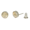 Ohrstecker Basics Silber plated . Crystal Golden Shadow