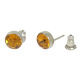Ohrstecker Basics Silber plated . Crystal Topaz . 6mm