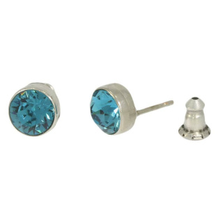 Ohrstecker Basics Silber plated . Crystal Indicolite