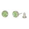 Ohrstecker Basics Silber plated . Crystal Peridot . 6mm