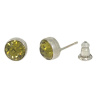 Ohrstecker Basics Silber plated . Crystal Khaki . 6mm