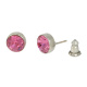 Ohrstecker Basics Silber plated . Crystal Rose . 6mm