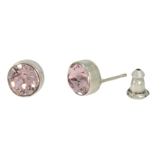 Ohrstecker Basics Silber plated . Crystal Lt. Amethyst