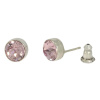 Ohrstecker Basics Silber plated . Crystal Lt. Amethyst . 6mm