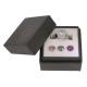 Ring Change Edelstahl . Crystal Dark Red