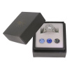 Ring Change Edelstahl . Crystal Saphire