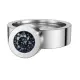 Ring Change Edelstahl . Crystal Saphire