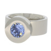 Ring Change Edelstahl . Crystal Saphire GR56