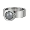Ring Change Edelstahl . Perle Light Grey GR56