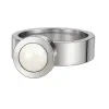 Ring Change Edelstahl . Perle Light Grey GR56