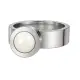 Ring Change Edelstahl . Perle Light Grey GR58
