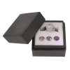 Ring Change Edelstahl . Crystal Dark Red GR54