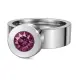 Ring Change Edelstahl . Crystal Dark Red GR58