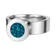 Ring Change Edelstahl . Crystal Indicolite GR56