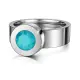 Ring Change Edelstahl . Crystal Indicolite GR58