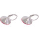 Ohrhänger Hook Silber plated . Crystal Royal Red Delite . 14mm