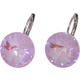 Ohrhänger Hook Silber plated . Crystal Lavender Delite . 14mm