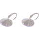 Ohrhänger Hook Silber plated . Crystal Lavender Delite . 14mm