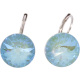 Ohrhänger Hook Silber plated . Crystal Silky Sage Delite . 14mm